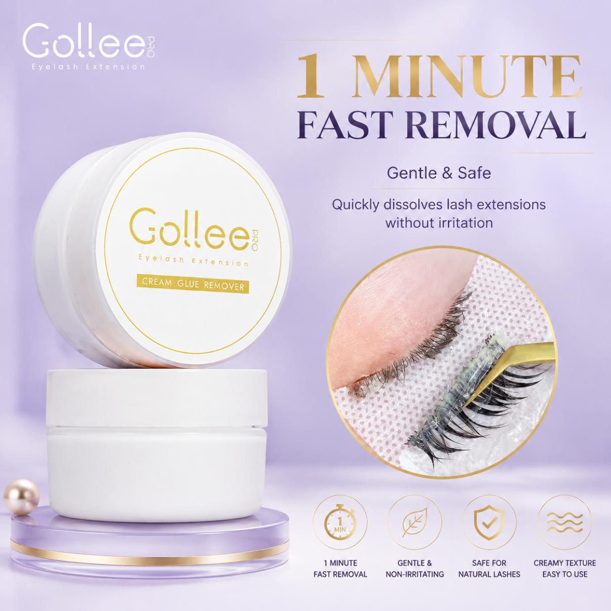 Lash Removal Cream - Gollee Peach Smell 15g Wimperlijm Verwijderingscrème