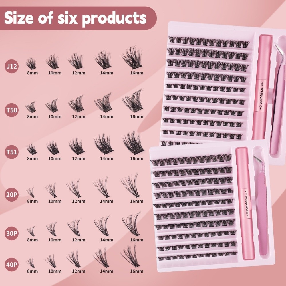 Eyelash Extension Wispy Look - Hoge kwaliteit Bond & Seal nepwimpers,